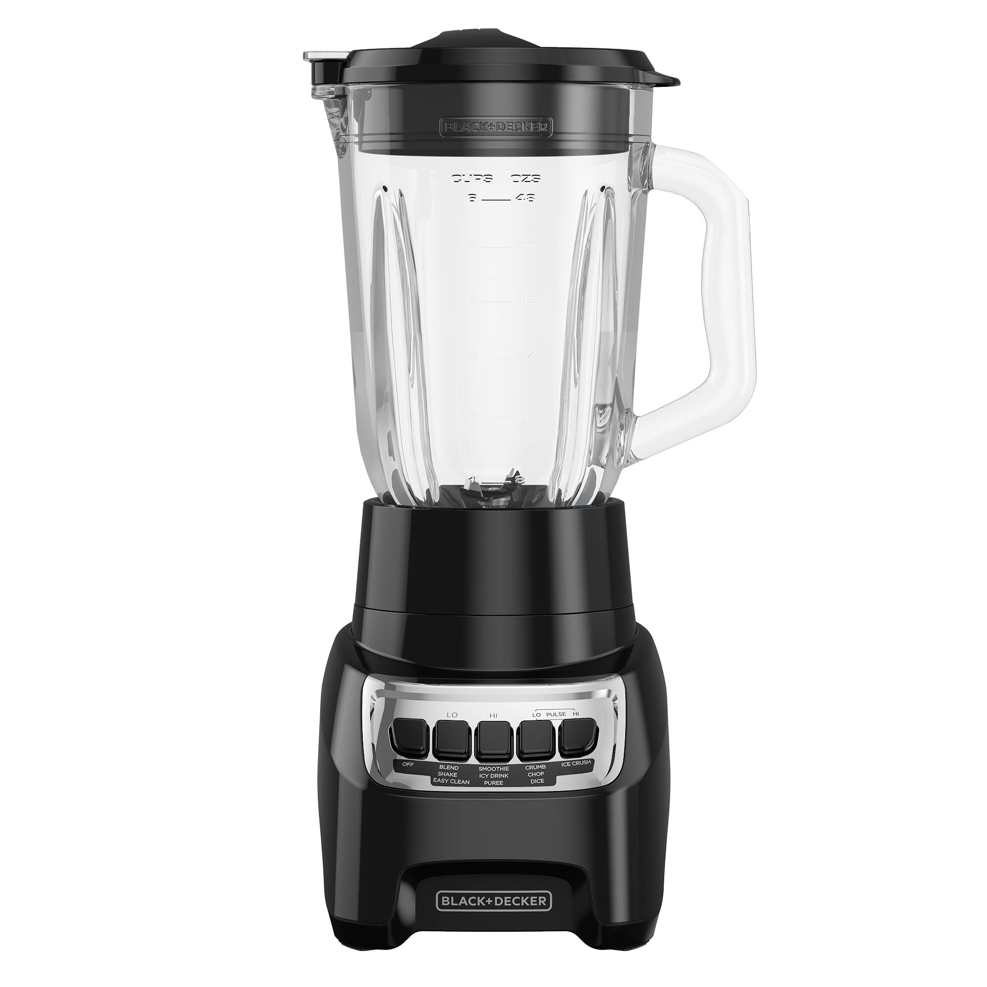 PowerCrush Multi Function Blender with 6 Cup Glass Jar Black